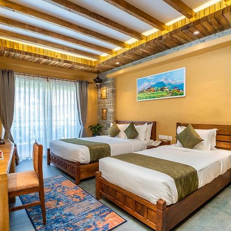 Bar Peepal Resort Pokhara Kültér fotó Deluxe Room