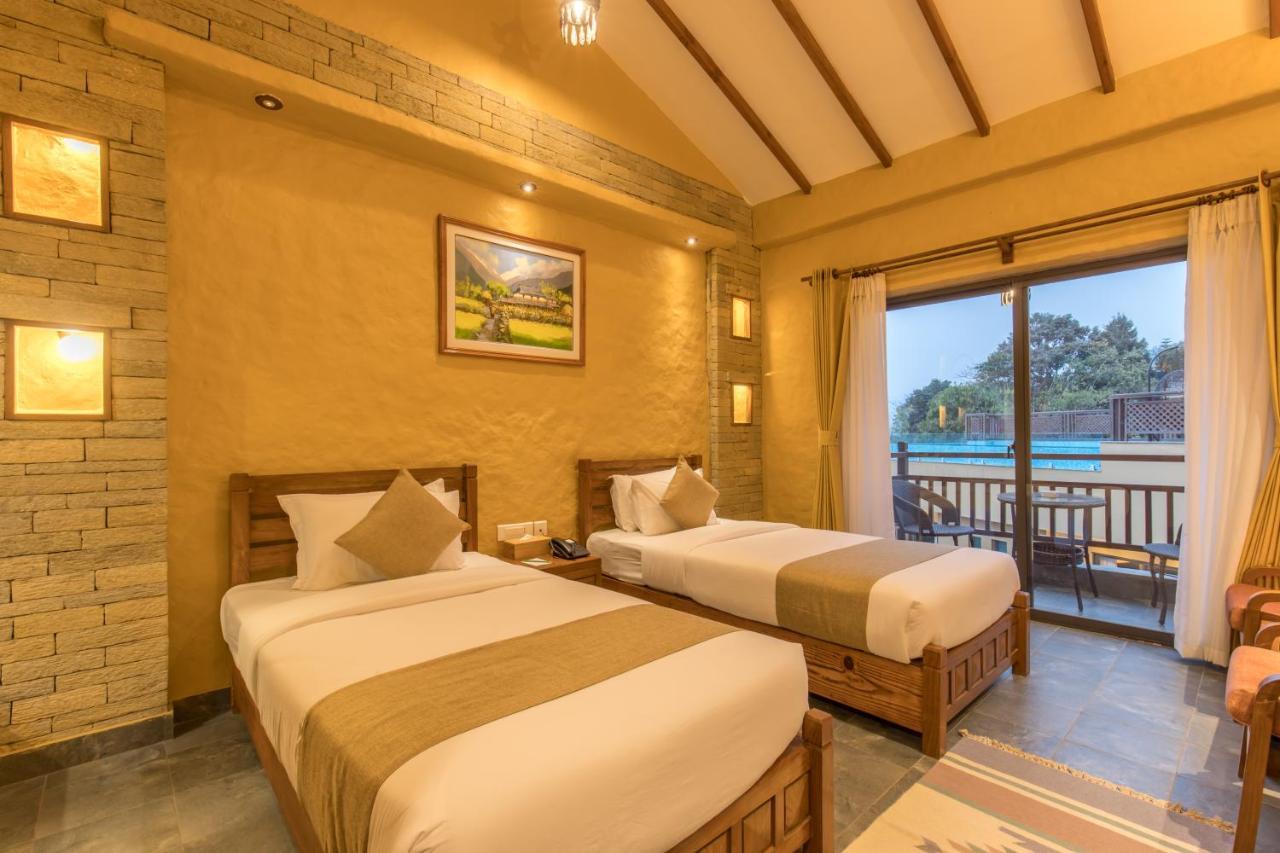 Bar Peepal Resort Pokhara Kültér fotó Deluxe Room