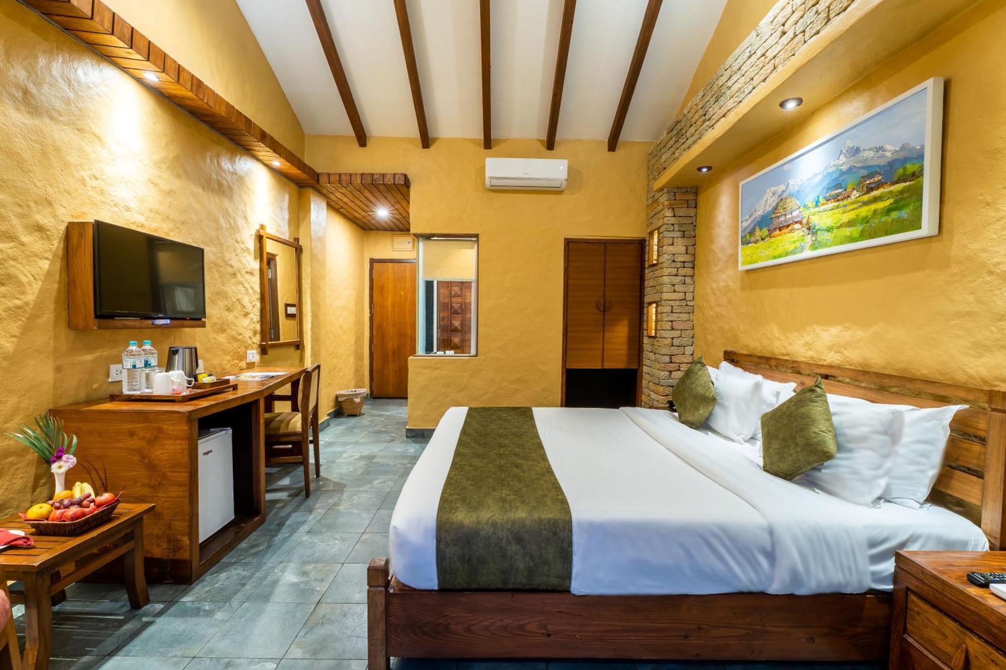 Bar Peepal Resort Pokhara Kültér fotó Deluxe Room