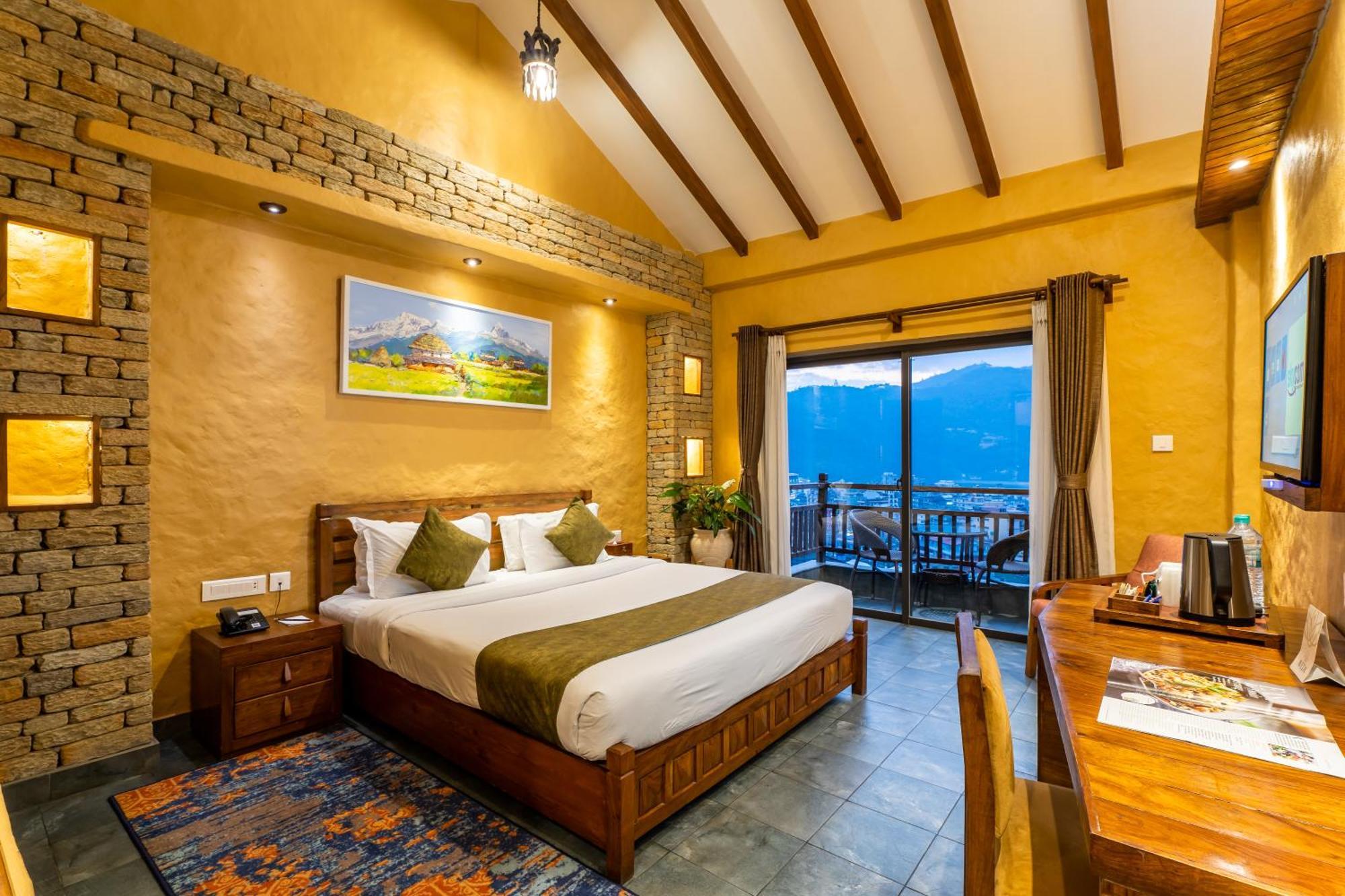Bar Peepal Resort Pokhara Kültér fotó Deluxe Room