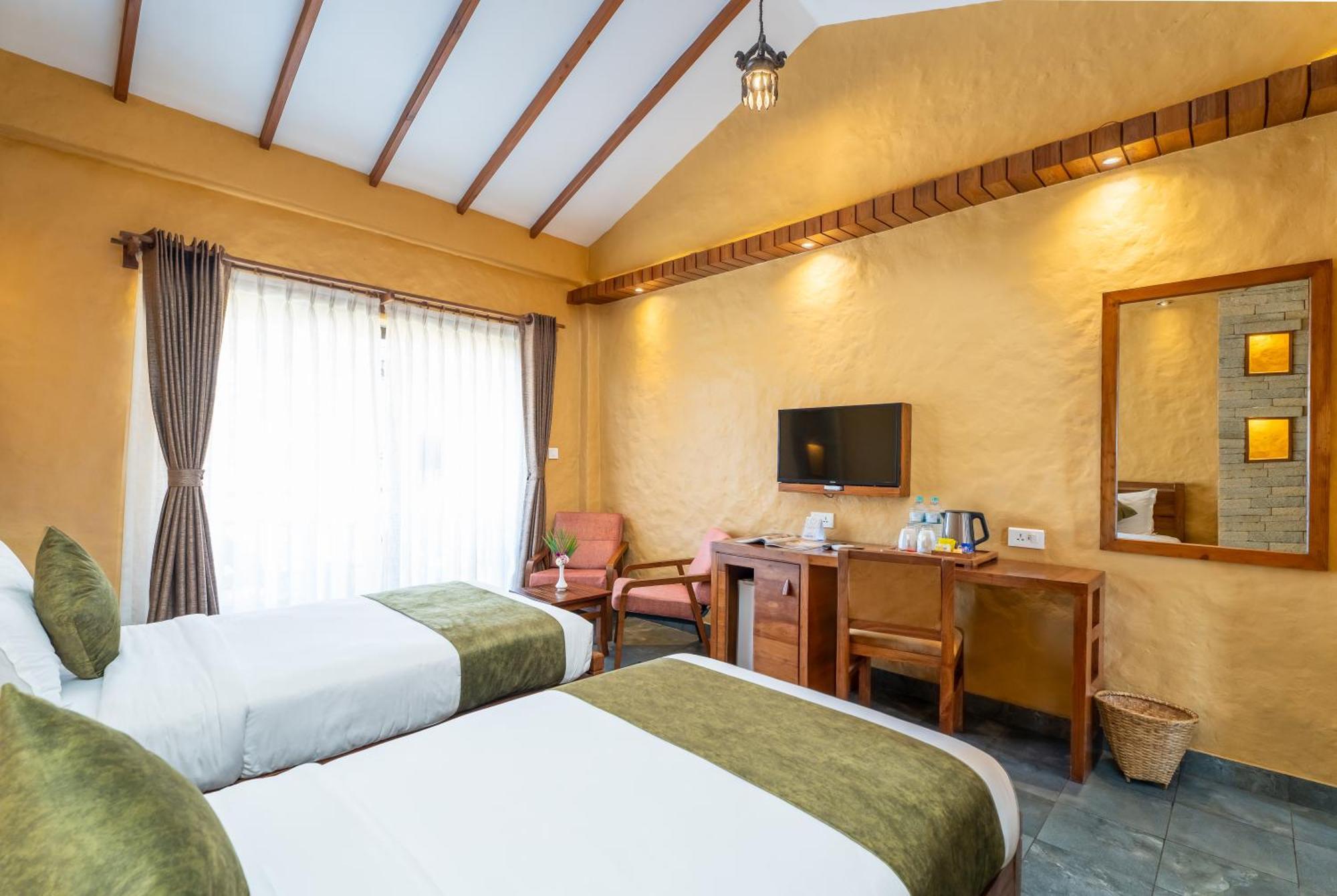 Bar Peepal Resort Pokhara Kültér fotó Deluxe Room