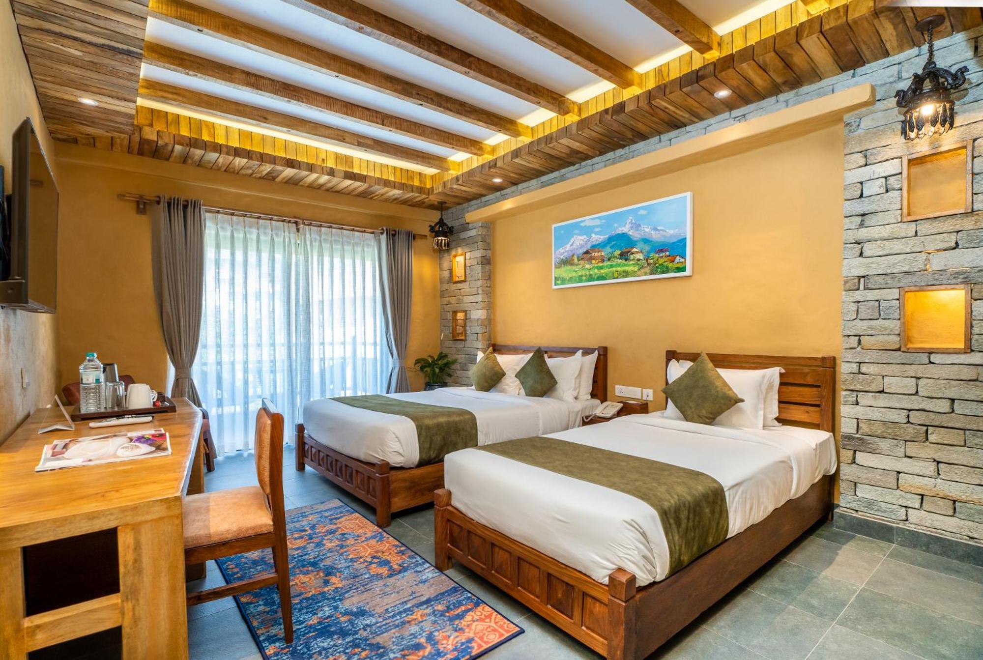Bar Peepal Resort Pokhara Kültér fotó Deluxe Room