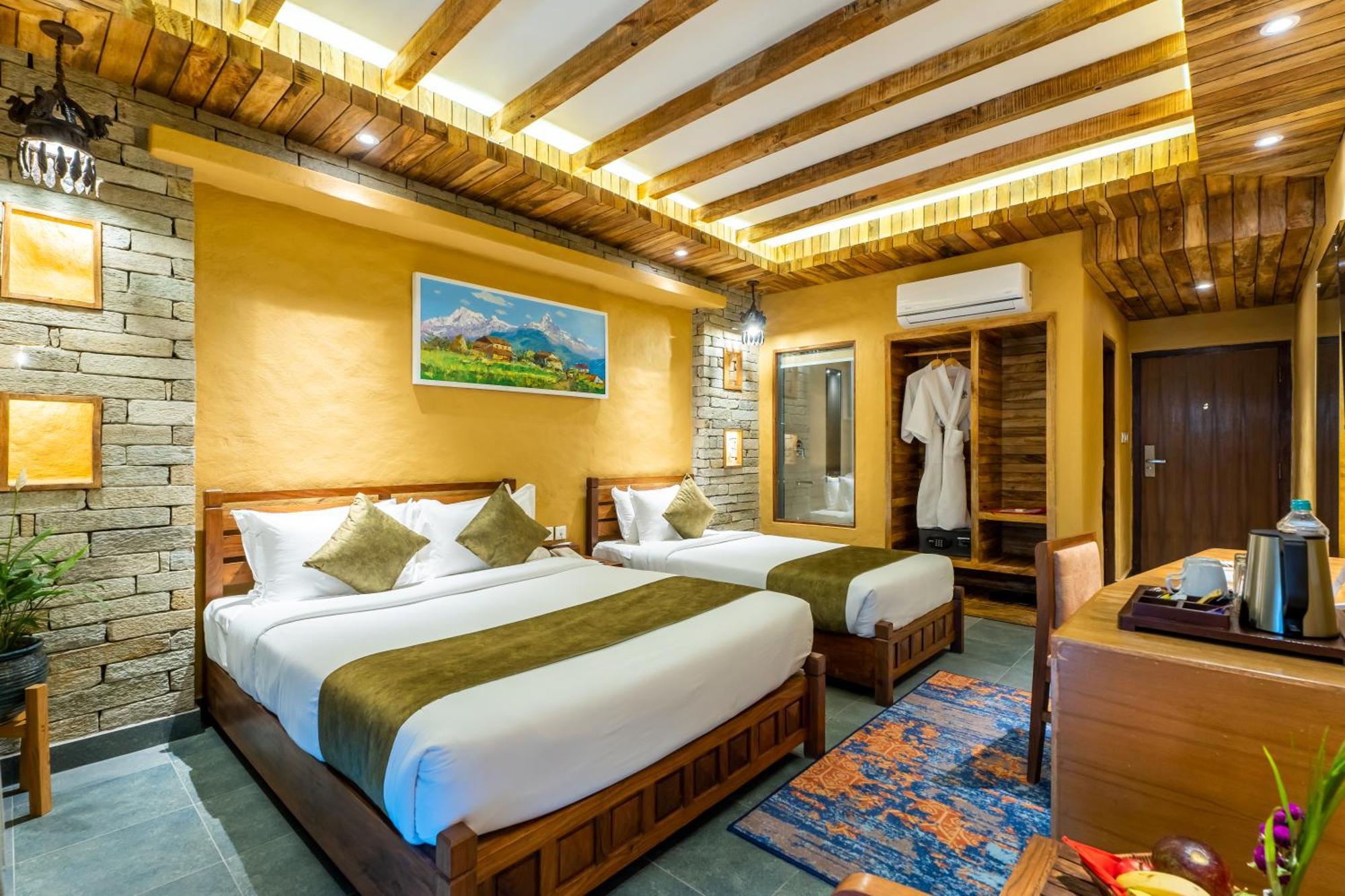 Bar Peepal Resort Pokhara Kültér fotó Deluxe Room